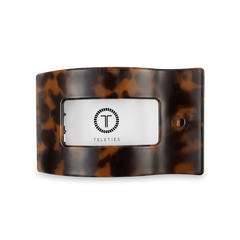 Tortoise Medium Flat Rectangle Hair Clip