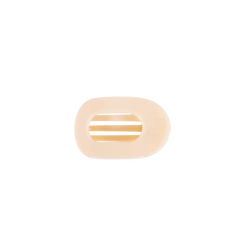 Almond Beige Tiny Flat Round Clip