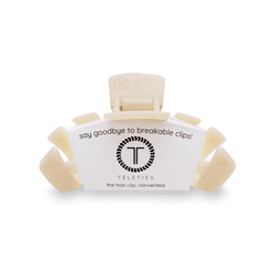 Classic Almond Beige Medium Claw Clip
