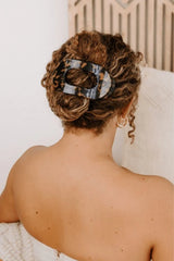 Tortoise Large Flat Round Hair Clip
