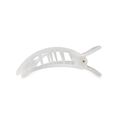 Coconut White Small Flat Square Hair Clip