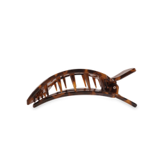 Tortoise Medium Flat Square Hair Clip