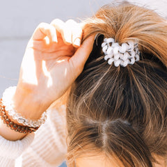 Coconut White Large Hair Ties