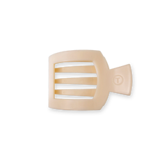 Almond Beige Small Flat Square Hair Clip