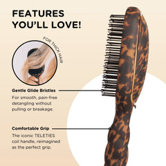 Detangler Hair Brush for Thick Hair – Tortoise