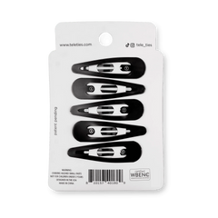 Jet Black Snap Clip (6Ct)