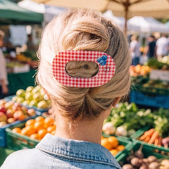 Blueberry Farms Large Flat Round Hair Clip