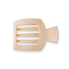 Almond Beige Medium Flat Square Hair Clip