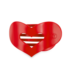 Red Heart Medium Flat Hair Clip