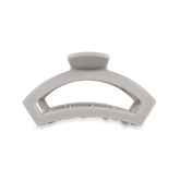 Open Silver Flames Medium Claw Hair Clip
