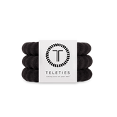 Jet Black Large Nylon Hair Ties