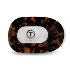 Tortoise Large Flat Round Hair Clip