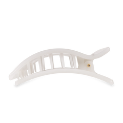 Coconut White Large Flat Rectangle Hair Clip
