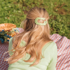Locally Grown Medium Flat Round Hair Clip