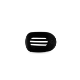 Jet Black Tiny Flat Round Clip