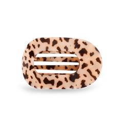 Blonde Tortoise Medium Flat Round Hair Clip
