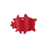 Red Shooting Star Medium Flat Hair Clip