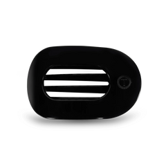 Jet Black Medium Flat Round Hair Clip