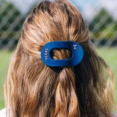 Texas Rangers Medium Flat Round Hair Clip