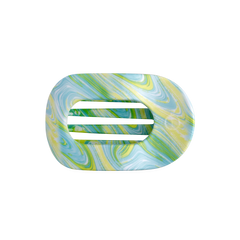By the Sea Shore Medium Flat Round Hair Clip