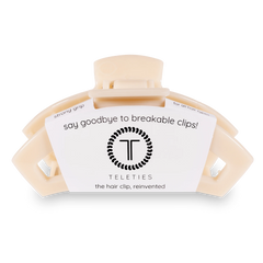 Open Almond Beige Large Claw Hair Clip