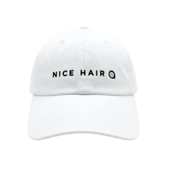 Nice Hair Ball Cap - White