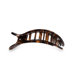 Tortoise Small Flat Round Hair Clip