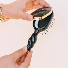 Mini Detangler Hair Brush for Medium Hair - Jet Black
