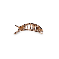 Blonde Tortoise Small Flat Round Hair Clip