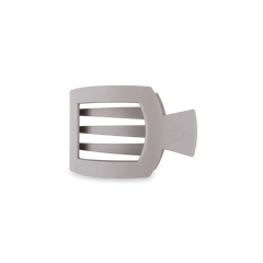Silver Flames Small Flat Square Hair Clip