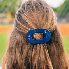 Texas Rangers Small Flat Round Hair Clip