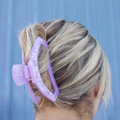 Open Lavender Mist Large Hair Clip