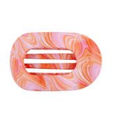 Just Keep Swimming Large Flat Round Hair Clip