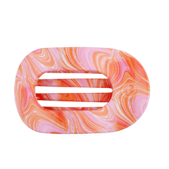 Just Keep Swimming Large Flat Round Hair Clip