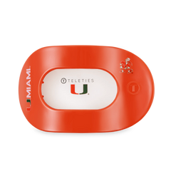 Go Canes! Large Flat Round Hair Clip