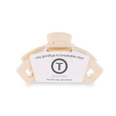 Open Almond Beige Medium Claw Hair Clip