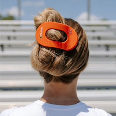 Go Canes! Large Flat Round Hair Clip