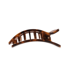 Tortoise Medium Flat Rectangle Hair Clip
