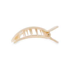 Almond Beige Small Flat Square Hair Clip