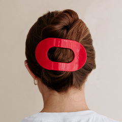 Red Carpet Ready Large Flat Round Hair Clip