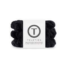 Jet Black Large Towel Scrunchies