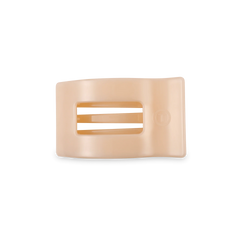 Almond Beige Small Flat Rectangle Hair Clip