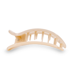 Almond Beige Large Flat Round Hair Clip