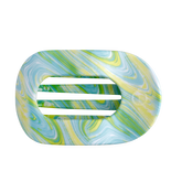 By the Sea Shore Large Flat Round Hair Clip