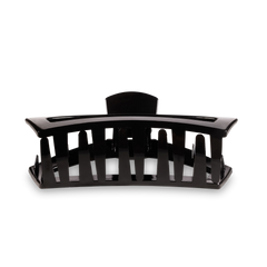 Open Jet Black Large Claw Hair Clip