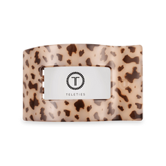 Blonde Tortoise Medium Flat Rectangle Hair Clip