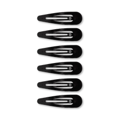 Jet Black Snap Clip (6Ct)