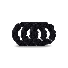 Jet Black Large Towel Scrunchies
