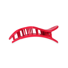 Red Heart to Heart Medium Flat Hair Clip