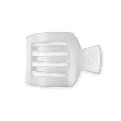 Coconut White Medium Flat Square Hair Clip